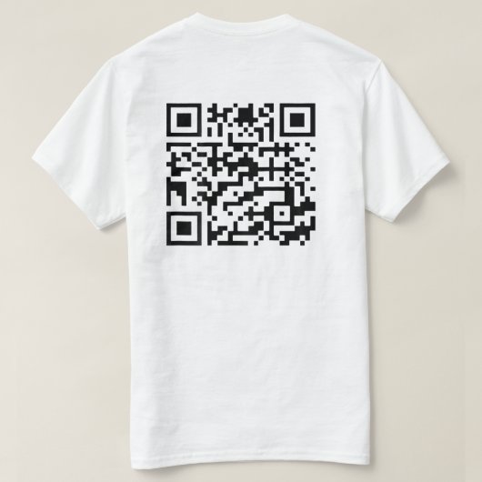 QRおもしろい社長トランプのダンスコード（背面） Tシャツ (デザイン裏面)