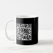 Qrおもしろい社長トランプダンスコード（背面） コーヒーマグカップ (左)