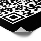 Qrおもしろい社長トランプダンスコード（背面） ポスター (角)