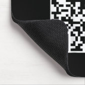 Qrおもしろい社長トランプダンスコード(背面) マウスパッド (コーナー)