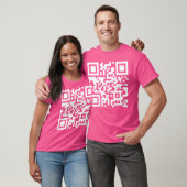 Qrおもしろい社長トランプダンスコード(背面) Tシャツ (ユニセックス)