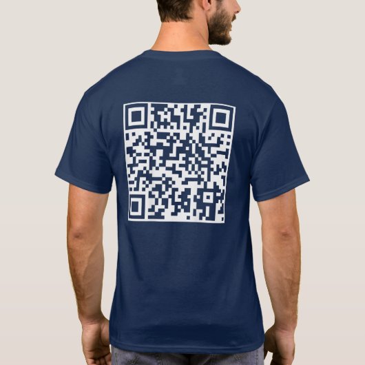 QRおもしろい社長トランプダンスコード Tシャツ (裏面)