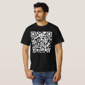 QRおもしろい社長トランプダンスコード Tシャツ (正面フル)