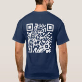 QRおもしろい社長トランプ2024トランプ踊りコード Tシャツ (裏面)