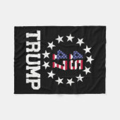 Qrおもしろい社長トランプ4547踊りダンスムーブメント フリースブランケット (正面(横))