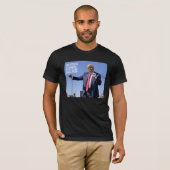 QRおもしろい社長トランプ45/47トランプ踊りコード Tシャツ (正面フル)