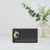 QRおもしろい美容師メイクアップアーティスト 名刺 (スタンド正面)