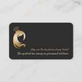 QRおもしろい美容師メイクアップアーティスト 名刺 (正面)