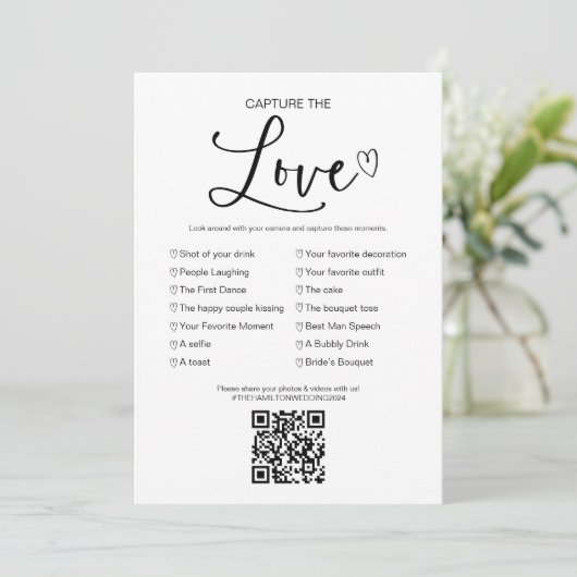 QRで私がスパイした結婚ゲームの愛を捉える 招待状 (スタンド正面)