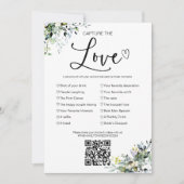 QRで私がスパイした結婚ゲームの愛を捉える 招待状 (正面)