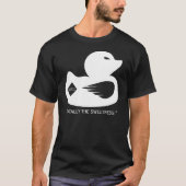 QRのヒューズ学生大臣Superduckは支持します Tシャツ (正面)