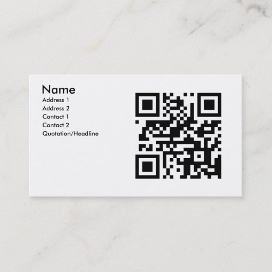 QRの名刺 名刺 (正面)