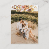 QRの結婚秋素朴写真RSVP エンクロージャーカード (裏面)