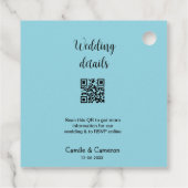 QRの結婚WEBサイトにフォトネームの日付白黒を追加 フェイバータグ (裏面)