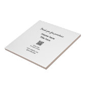 QRをスキャンして購入した名前のタイトルをありがとう タイル (側面)