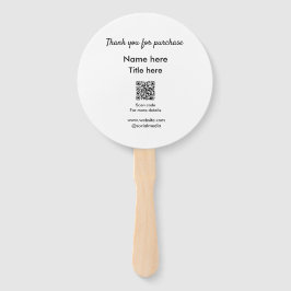 QRをスキャンして購入した名前のタイトルをありがとう ハンドファン