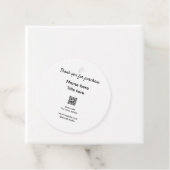 QRをスキャンして購入した名前のタイトルをありがとう フェイバータグ (インサイチュ)