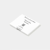 QRをスキャンして購入した名前のタイトルをありがとう ポストイット (アングル)