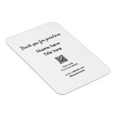 QRをスキャンして購入した名前のタイトルをありがとう マグネット (右側)