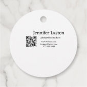 QRを後を追追加するfacebookユーザー名ソーシャルメディア フェイバータグ (裏面)