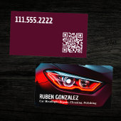 QRを詳述した車前照灯の復元 名刺