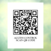 QRアクセス制御 | ドアへのスキャン表示 ウィンドウサイン (シート3)