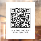 QRアクセス制御 | ドアへのスキャン表示 ウィンドウサイン (シート2)