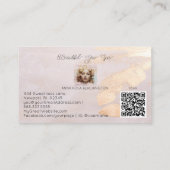 *~* QRウィメンピーチガーリーベージュパステル 名刺 (裏面)