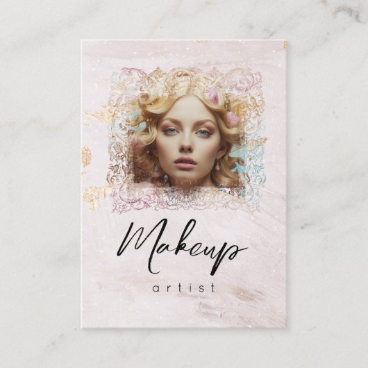 *~* QRウィメンラベガーリーンダーバラGlam 名刺 (正面)