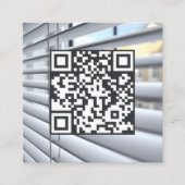 QRウィンドウブラインド スクエア名刺 (正面)