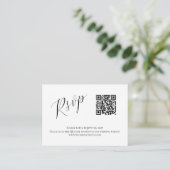 QRウェーモダンディングRSVP エンクロージャーカード (スタンド正面)