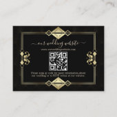 QRエレガントアールデコ20sカジノベガス エンクロージャーカード (正面)