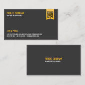 QRエレガントコー企業のド 名刺 (正面/裏面)