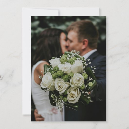 QRエレガント招待状カスタムカードの日付を保存 招待状 (裏面)