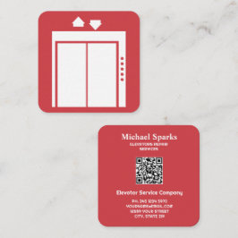 QRエレベカスタムータコントラクター スクエア名刺