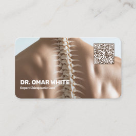 QRカイロプラクティック物理セラピストカイロプラクター 名刺