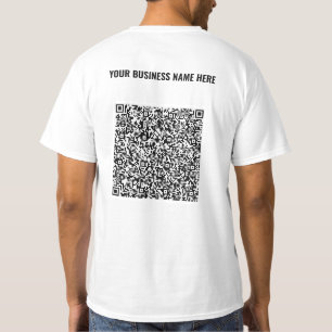 QRカスタムコードTシャツと会社名 Tシャツ