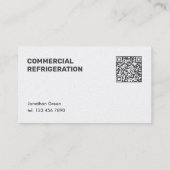 QRカスタム冷凍 名刺 (裏面)