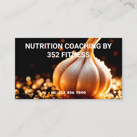QRカスタム栄養コーチ 名刺 (正面)