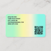 QRカスタム看護CNA 名刺 (裏面)