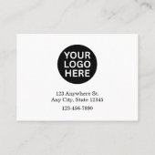 QRカードに対する小規模企業の感謝の割合 名刺 (裏面)