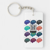 QRキーチェーン キーホルダー (正面)