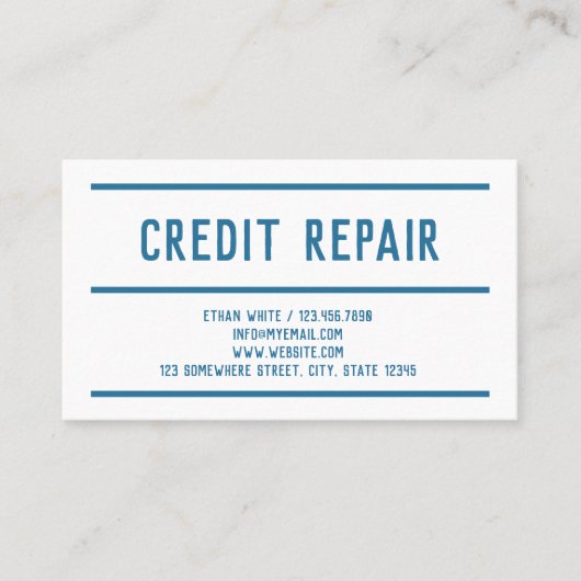 QRクカスタムレジット修復 名刺 (正面)