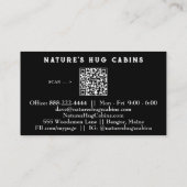 *~* QRグリッターAP49素朴風化木材 名刺 (裏面)