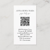 *~* QRグレーブラック金ゴールド大理石箔AP66 名刺 (裏面)