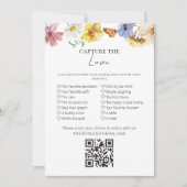 QRゲームカードを使っ結婚て私が探す愛をキャプチャ 招待状 (正面)