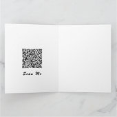 QRコおもしろいード付きピグバレンタインの名刺 カード (内部)