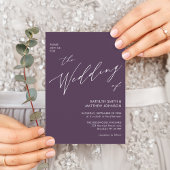 QRコエレガントードをすべて1つのQRコードにモダン結婚保存 招待状