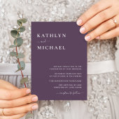 QRコエレガントードをすべて1つのQRコードにモダン結婚保存 招待状