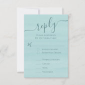 QRコエレガントードクラシックターコイズ 出欠カード (正面)